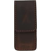 PavinCrafter Leather Multitool Sheath for Belt EDC Belt Organizer with Magnetic Closure – Multitool Holster Pouch Compatible for Leatherman, Gerber, Folding Tool Vertical Carry Knife Holder Dark Brown