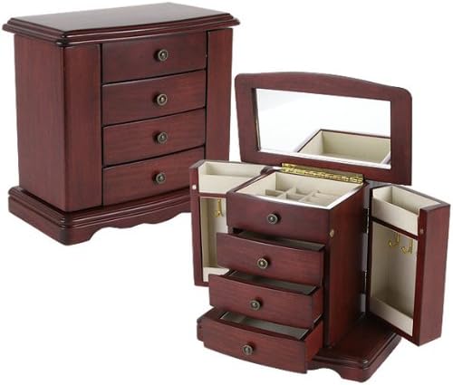 Amazon Com The Salzburg Jewelry Box Cherry Finish Interior With