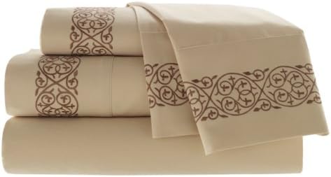 Croscill Home Fashions Jovanna 4-Piece Sheet Set, Full, Butter