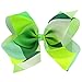12Piece 8 Inches Grosgrain Ribbon Rainbow Hair Bows Alligator Clips For Girls Teens Kids
