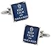 Cuff-Daddy Keep Calm Beer Cufflinks with Mens Travel Presentation Gift Box Novelty Funny Cuff Links
