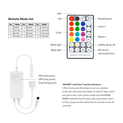 BTF-LIGHTING WiFi RGBW Smart IR Controller Compatible with Alexa Google Home Assistant IFTTT Wireless APP Remote Control… - Image 3