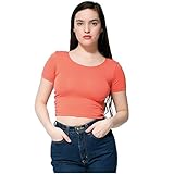 American Apparel Cotton Spandex Jersey Crop Tee