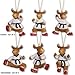 Moose Snowman Martial Arts Christmas Ornament Sets