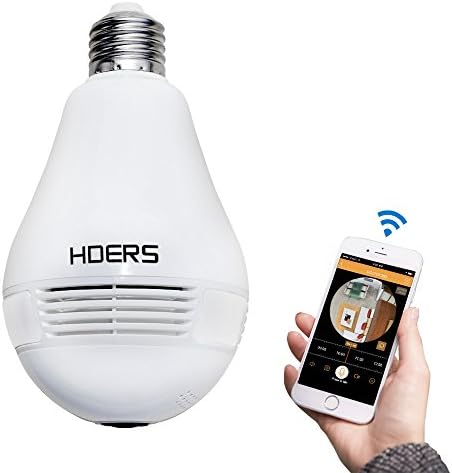 360 Degree Fisheye Lens Panoramic Network Wireless Ip Camera, LED Bulb Home Security Systems With 3D Vision Experience And Two-way Intercom