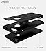 iPhone 7 Plus Case iPhone 8 Plus Case ADCOOG[KiKO] Dual Layer Hybrid Sturdy Anti-Shock Cover High Impact Resistant Protective Case for iPhone 7/8 Plus, Black