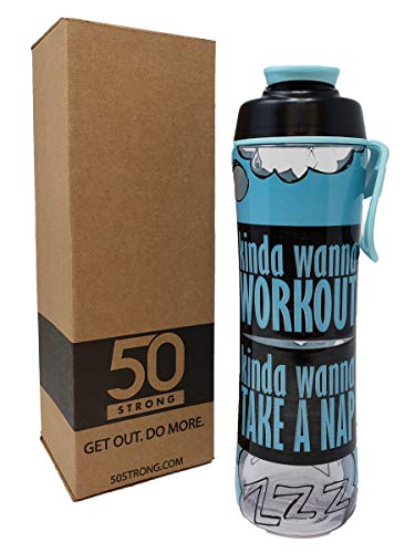 With Funny Fitness Quotes - Cute Bottle To Provide Motivatio