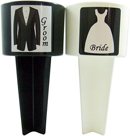 Spikers Brand Spiker Two Pack 8 Inch Special Limited Edition Bride & Groom Beach Wedding Drink Sand Coaster Made in the USA