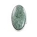 NOVICA Artisan Handmade Jade Cocktail Ring .925 Sterling Silver Green Single Stone Guatemala Hemlock 'Sixth Star'