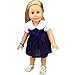 Shero 12 - 16 Inches Doll's Clothes Velvet Dress Fits American Girl Doll and other Dolls (PURPLE)