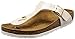 Birkenstock Gizeh Women’s Toe Post Sandals 38 M EU /7-7.5 B(M) US Shiny Snake Cream