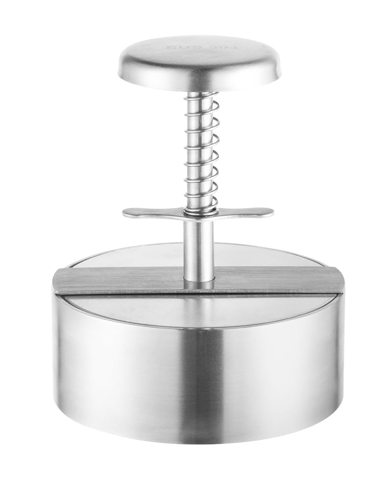 Photo 1 of Brigii 304 Stainless Steel Burger Press - 4.5" Hamburger Patty Maker, Heavy Duty Stainless Steel Burger Press for Ground Beef, Burgers (Dishwasher Safe)