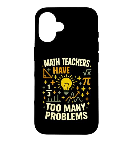 Funny Math Teachers Graphic Joke Design for School Case for iPhone 16