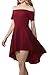 Farktop Women's Large Swallowtail Dress of Maxi Off Shoulder Short Skirt
