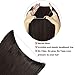 EMERLY Ombre Secret Hair Extensions 20 inch One Piece Transparent Headband Hairpieces Straight Highlight Invisible Flip in Hair Extensions Dark Brownthumb 3