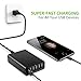 USB Charger, Omars 60W 6-Port USB Wall Charger, USB Desktop Charger Charging Station for Galaxy S8/S7/S6/Edge, Note 5 and iPhone x/8/8 Plus/7/6s/Plus, iPad, LG, Nexus 6, HTC