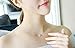 QTMY Transparent Clear Invisible Chain Crystal String Cord Rhinestone Zircon Pendant Necklace (8mm)