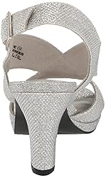 Easy Street Women's Christy Heeled Sandal, Silver