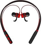 Intex Wireless Sports Earphones Model no : BT-14 Sports Neckband Earphones Incredible Sound Experience HD MUSIC BT Compatible - High Definition Microphone - Voice Prompt BY - Wellberg