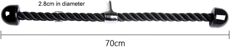 TOMYEER Tricep Bicep Rope Different Sizes, Black - Image 3