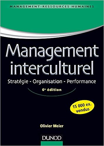 Management Interculturel 6e Ed Strategie Organisation Performance Strategie Organisation Performance Management Sup French Edition Meier Olivier 9782100742684 Amazon Com Books