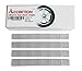 ACCRETION 1/2 Oz, 0.5 Oz, 90oz(180pcs), Grey, Wheel Weights. USA Made White Tape, Easy to Peel. Low Profile, 5.6 Lbs.