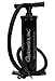 Isokinetics Inc. Brand Exercise Ball Air Pump - Black - Heavy Duty - Pumps on Up and Down Strokes - Multiple Nozzles to Work on All Inflatables