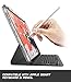 i-Blason Case for iPad Pro 12.9 Inch (3rd Generation) 2018 Release, [Compatible with Official Smart Cover and Smart Keyboard] [Halo] Clear Protective Case with Pencil Holder, Clear, 12.9