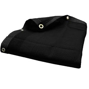 Image of 7'X12' (Black) Heavy Duty Mesh Tarp Net Sail Sun Shade Awning and Fence Screen Patio and Canopy Cover