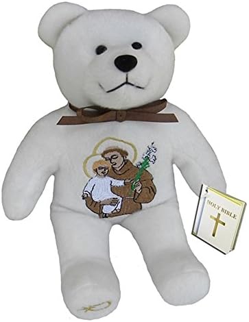 Holy Bears, Teddy Bear, 8" Approx Stuffed Animal, St. Anthony Bear.