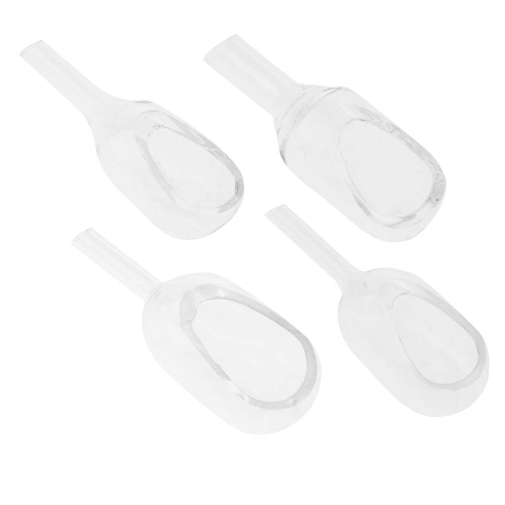 shamjina 4 Pcs Glass Weighing Boat, Weighing Funnels, XS/S/M/L Size