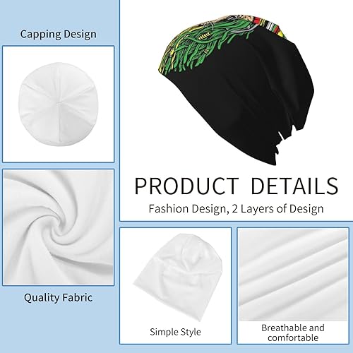 Suyxkop Rasta Lion Jamaican Reggae Love.. Beanie Hat Knit Hat Skull Cap Slouchy Warm Headwear For Jogging Cycling Adult Women Men In | Whizz Skullies & Beanies