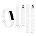 AK Band Replacement Wristband Strap with Secure Metal Buckle for Fitbit Alta/Fitbit Alta HR, White, Large