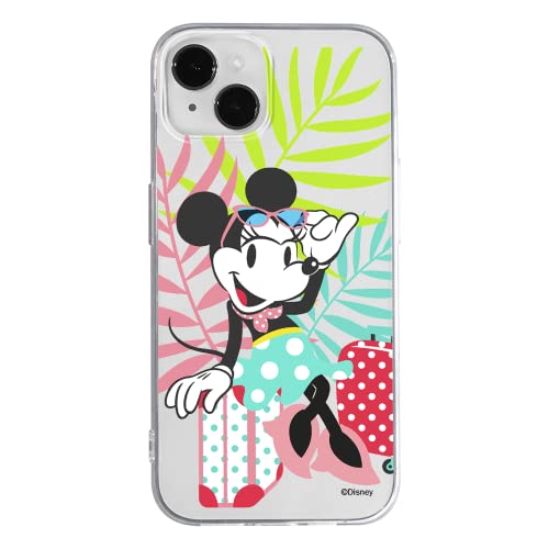 Ert Group Funda para teléfono móvil Apple iPhone 14 Original y con Licencia Oficial de Disney con diseño Minnie 029 Adaptada a la Forma del teléfono móvil, parcialmente Transparente
