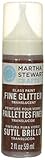 Martha Stewart Crafts Fine Glitter Translucent Glass Paint in Assorted Colors (2-Ounce), 33153 Brownstone