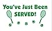 You’ve Just Been Served Set of 2 Funny Unique Stemless 15 oz Wine Glass (2, Tennis)