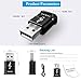 Bluetooth 5.0 Receiver Transmitter, KINDRM 2in1 Mini USB Bluetooth Audio Transmitter & Wireless Bluetooth 3.5mm Aux Receiver Adapter for Car/Home Stereo System Speakers TV PC Projector CD (Black)