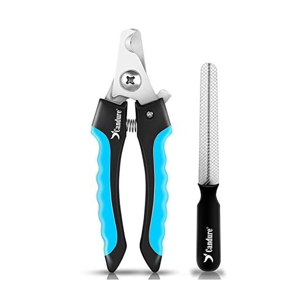 Candure Tagliaunghie Cane e Gatto con Guardia per Protezione Cani - Acciaio Inossidabile Tagliaunghie Gatto…