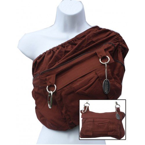 Lil' Cub Hub Cub CO-Z Convertible Carrier, Chocolate, Medium