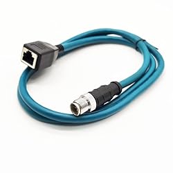 3.28ft M12 8 Pin to RJ45 Industrial Ethernet