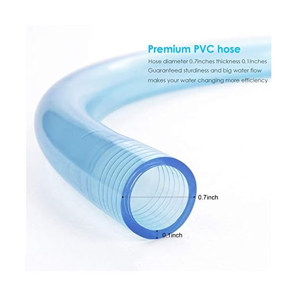 bedee-Fish-Tank-Cleaner-Aquarium-Vacuum-Siphon-Pump-75ft-with-Flow-Control-Tap-Fish-Tank-Drainer-Gravel-Cleaner-Water-Filter-Syphon-Hose-Automatic-Fluids-Transfer-Self-Priming bedee Fish Tank Cleaner Aquarium Vacuum Siphon Pump 7.5ft with Flow Control Tap - Fish Tank Drainer Gravel Cleaner Water…