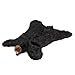 Carstens Plush Black Bear Kids Animal Rug Large