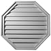 Ekena Millwork GVOC18X18F Gable Vent, 18"W x 18"H x 2 3/8"P, Factory Primed White