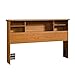 Sauder Orchard Hills Full/Queen Bookcase Headboard, Carolina Oak finish primary