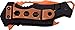 MTech USA – Spring Assisted Folding Knife – Orange Fine Edge Stainless Steel Blade with Black Nylon Fiber Handle, Bottle Opener, Pocket Clip, Tactical, EDC, Self Defense- MT-A882OR