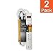 6-Outlet Grounded Surge Protector Power Strip, 450 Joule, 6-Foot Cable Cord Extension, Wall mountable, UL Listed, Ideal for Office or Home, White (2 Pack)