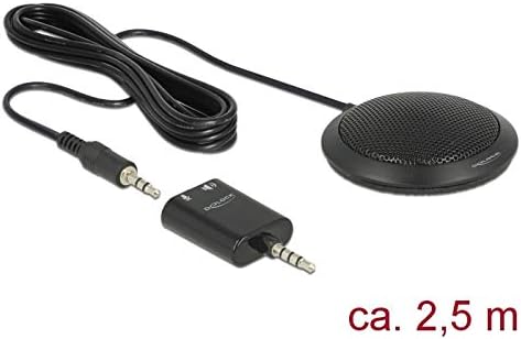 DeLOCK Condenser Table Microphone Omnidirectional for Conferencing Skype, Meeting, Recording with 3.5 mm Jack Plug - Image 3