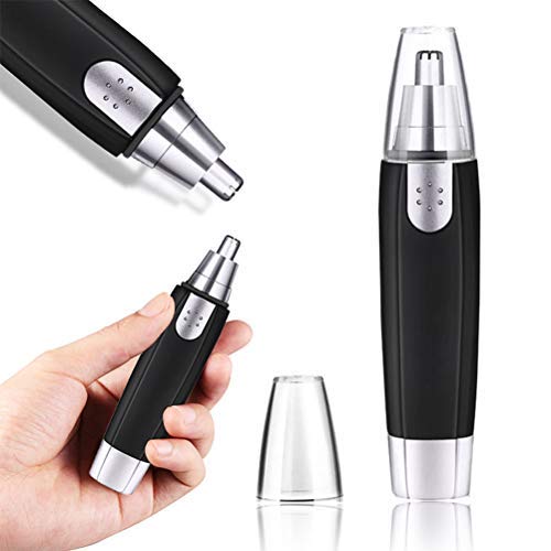 FOCCTS Nose/Ear Trimmer, Nose Hair Remover, Waterproof Battery Operated, Painless Rotary Eyebrow Trimmer with Rotary Cutting Head
