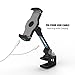 Tablet Stand LARICARE Phone Stand Phone Holder 360 Degree Swivel Aluminum Adjustable Sturdy clamp for Camera, iPad, iPhone, Samsung and Other Smart Phones LD204B(Black)