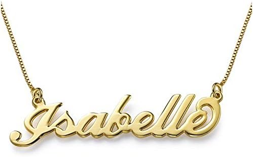 Small 18k Gold Plated Name Necklace - Personalise Jewellery with Any Name!